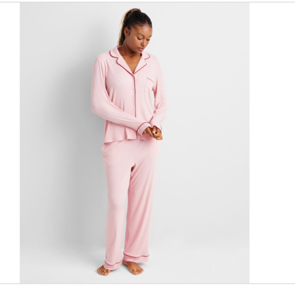 State of Day Women's 2-Pc Pajamas Set Pink Size 1X 21210